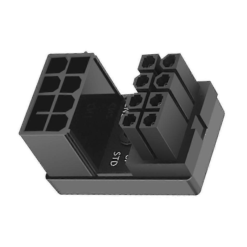 1ks gpu vga pcie 8pin 6pin samec 180 stupňů úhlový na 8pin 6pin samice adaptér