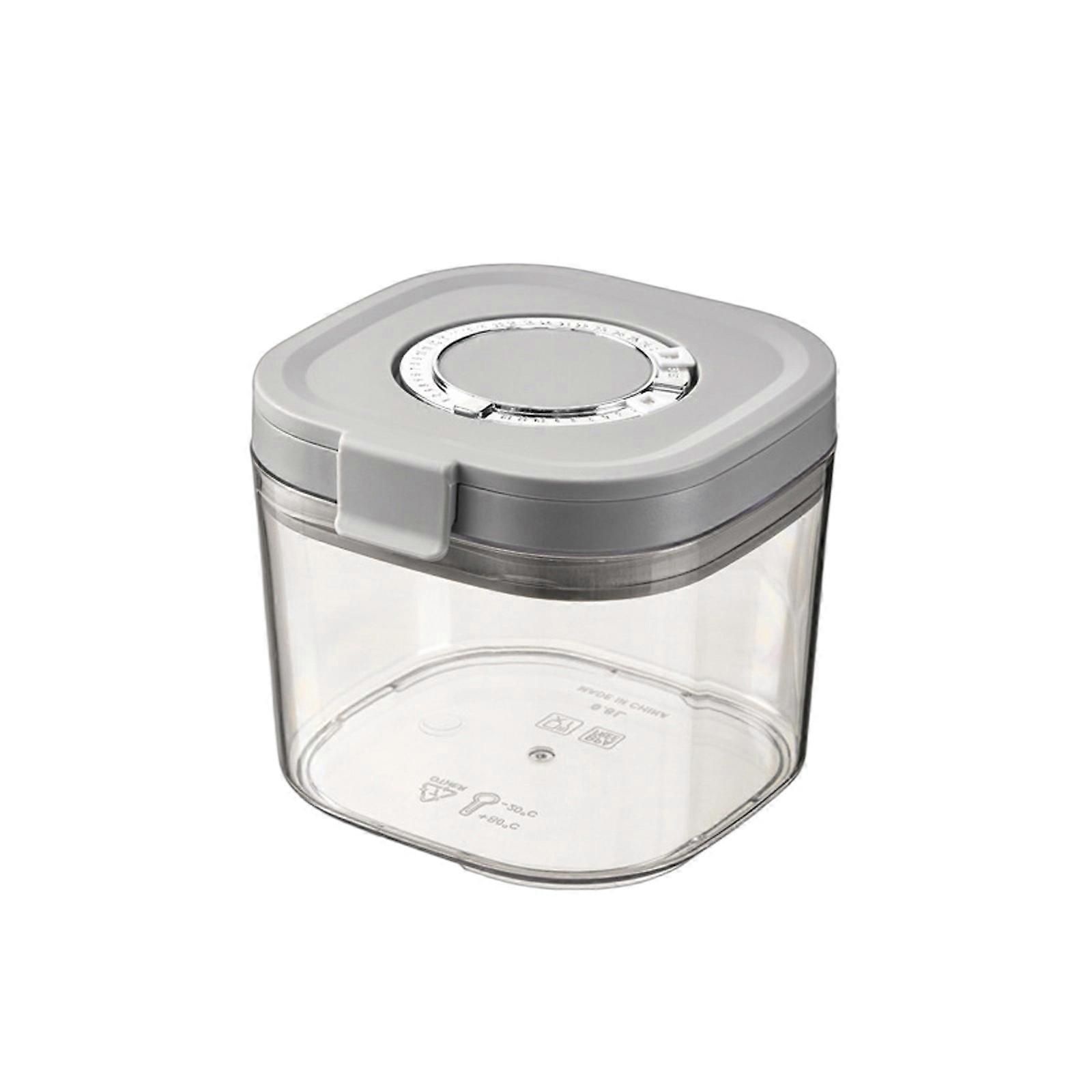 Baby Food Storage Canister Double Lock Seal Freshness Preservation Time Tracking Feature Travel Friendly Formula Container  Transparent 800ml