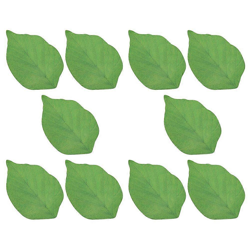 10PCS Simulation Leaf Shaped Memo Notes Delicate Reusable Memo Stickers