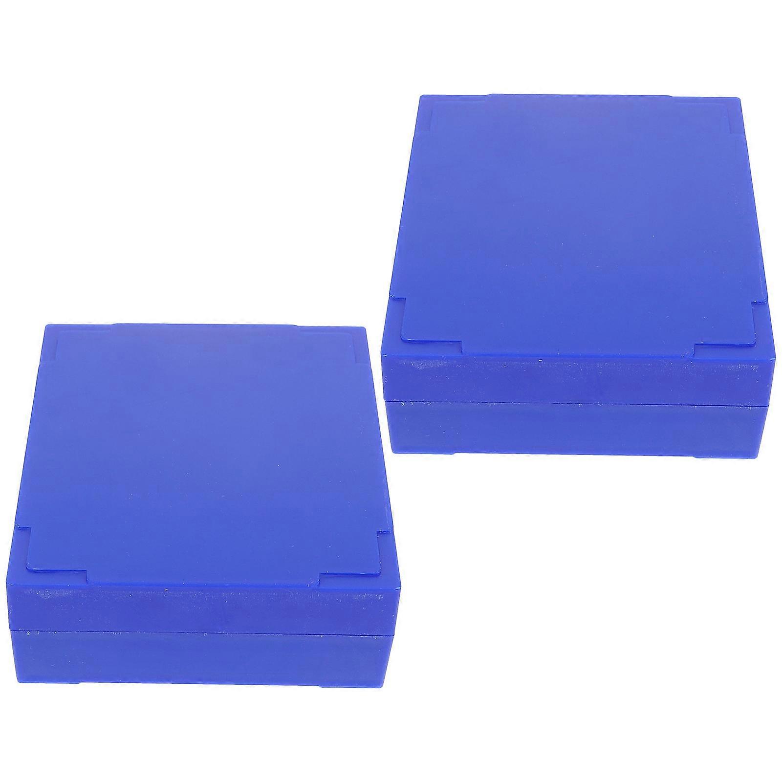 2pcs Multi Slots Microscope Slide Box Slide Storage Holder Slide Storage Container