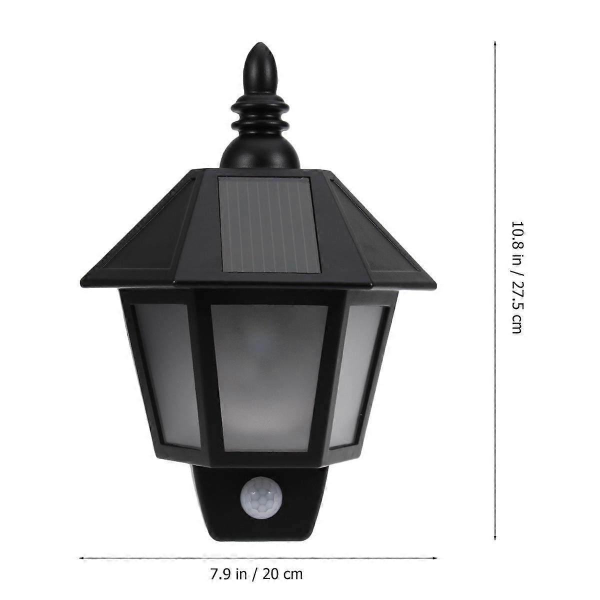 Retro Solar Hexagon Halbwand-Sensorlicht für den Außenbereich Körpersensorlicht Türlicht