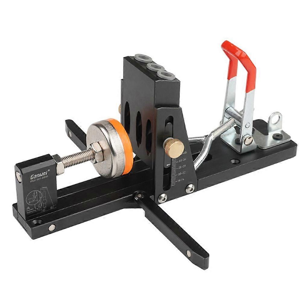Gabarit de perçage oblique GanWei pour le travail du bois, avec guide de perçage et pince de serrage avant - Kit d'outils de bricolage