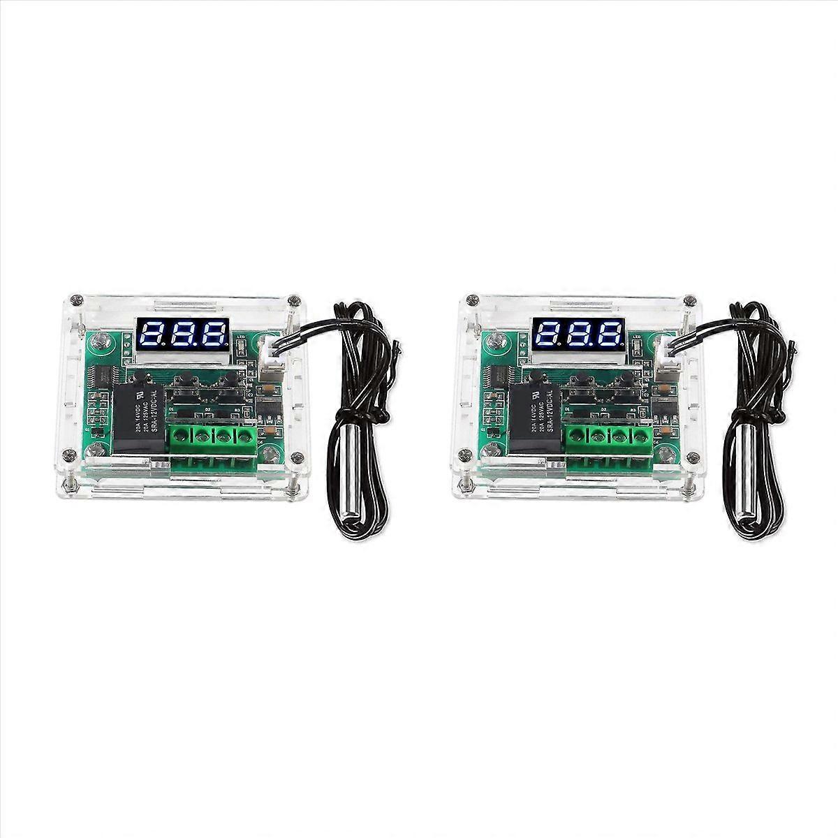 2X W1209 DC 12V Digital Temperature Controller Board -50-110°C Electronic Temperature Temp Control M