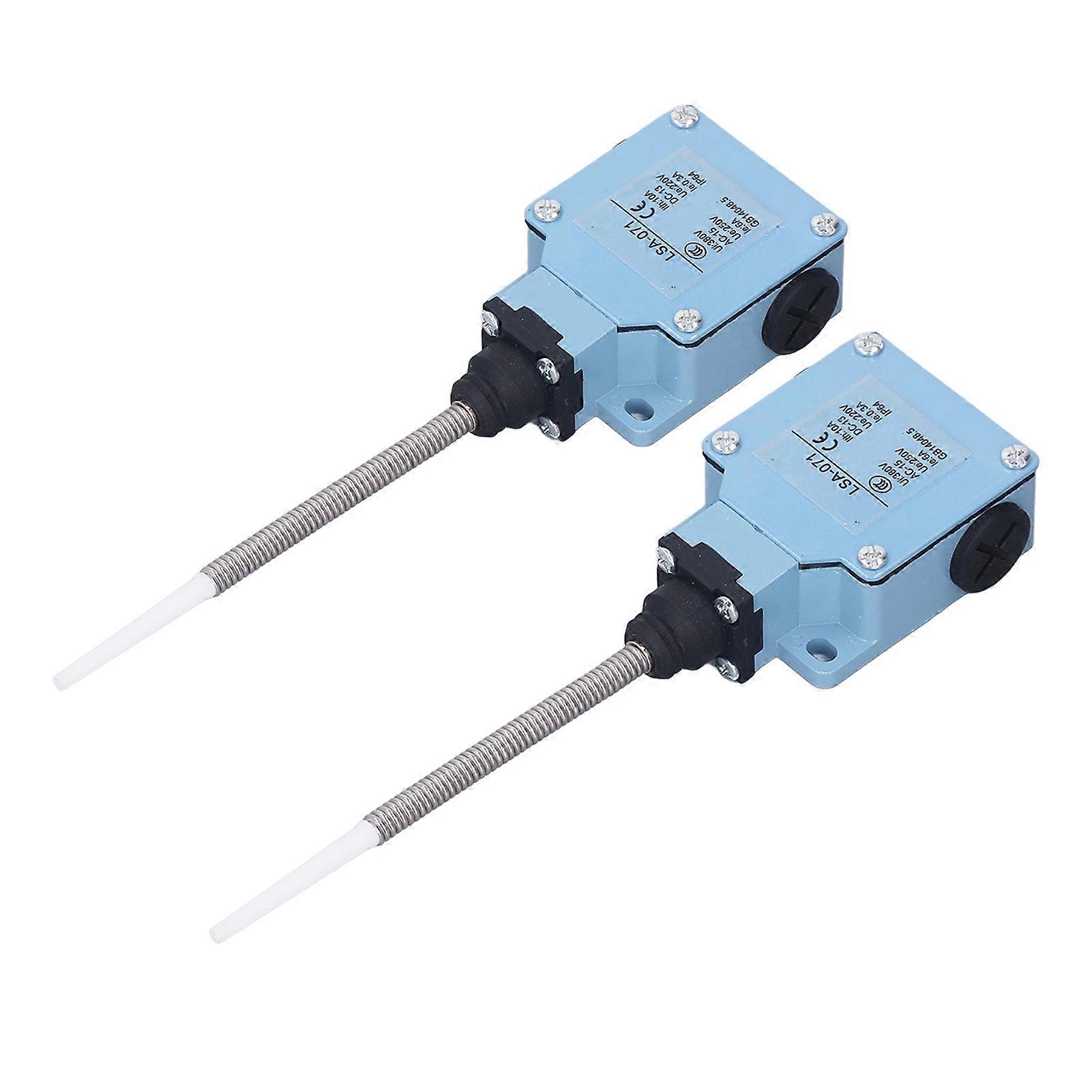 2Pcs Universal Rod Momentary Limit Switch for CNC Mill Laser Plasma Router, Automatic Reset