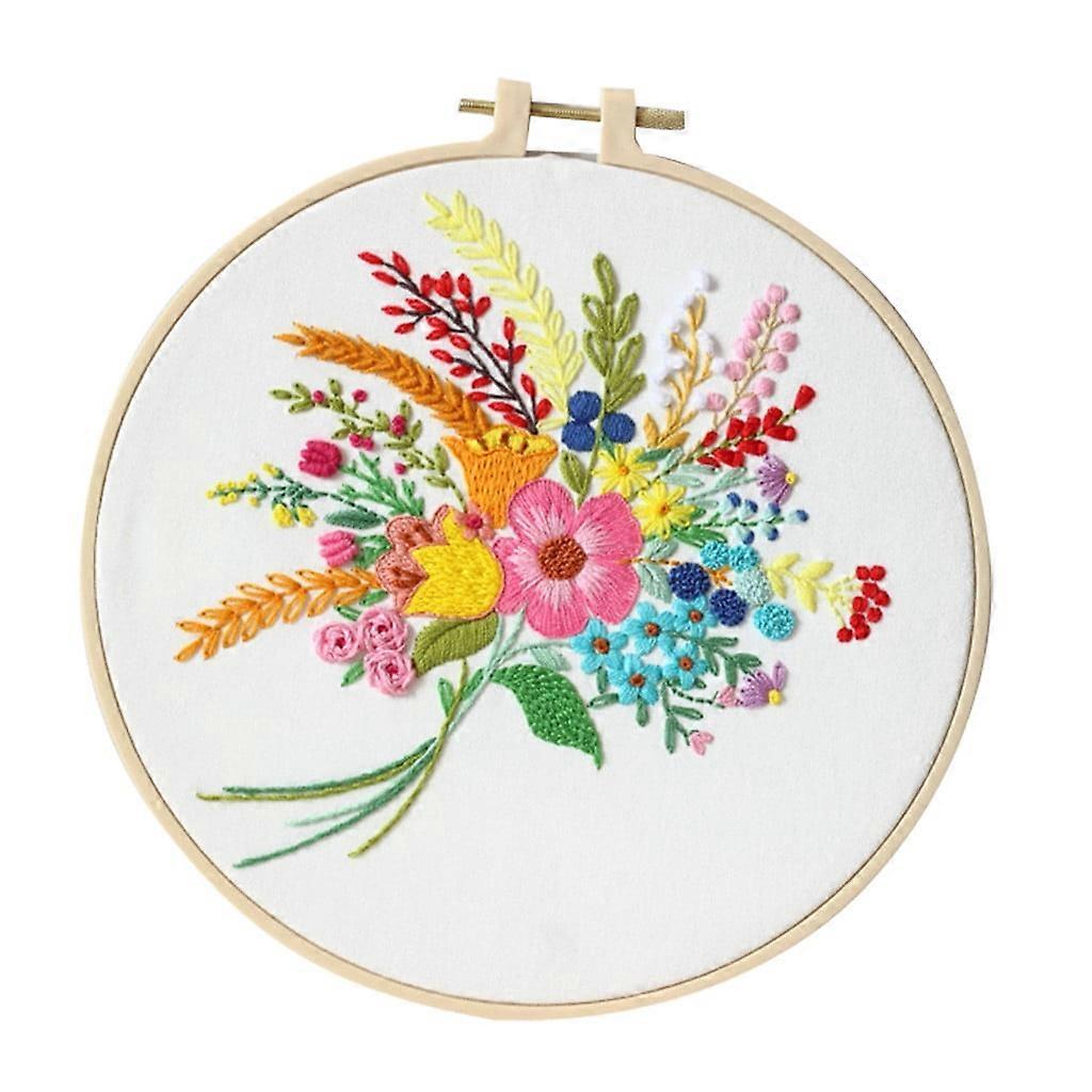 YiFudd Embroidery Stitch Kit Set for Beginners-Handmade Embroidery DIY