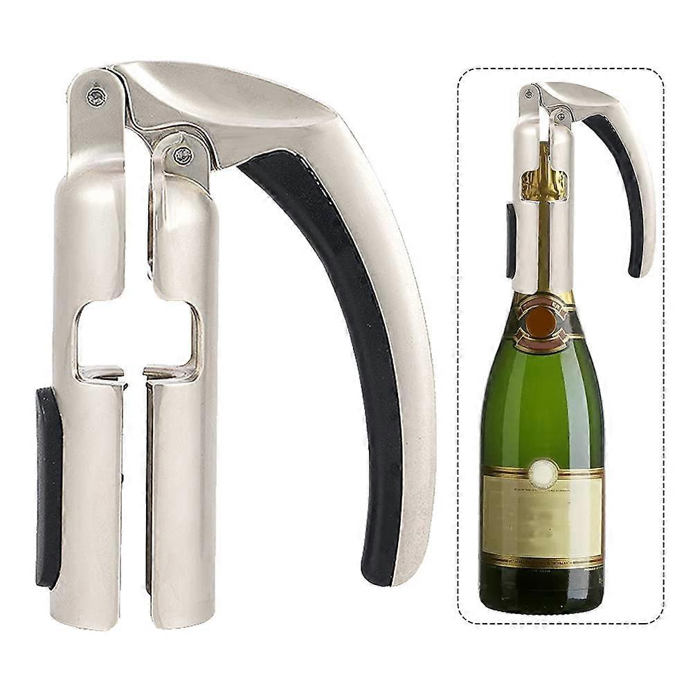 Bottle Opener Zinc Alloy Sparkling Wine Cork Remover for Bar and Home Use Type A
