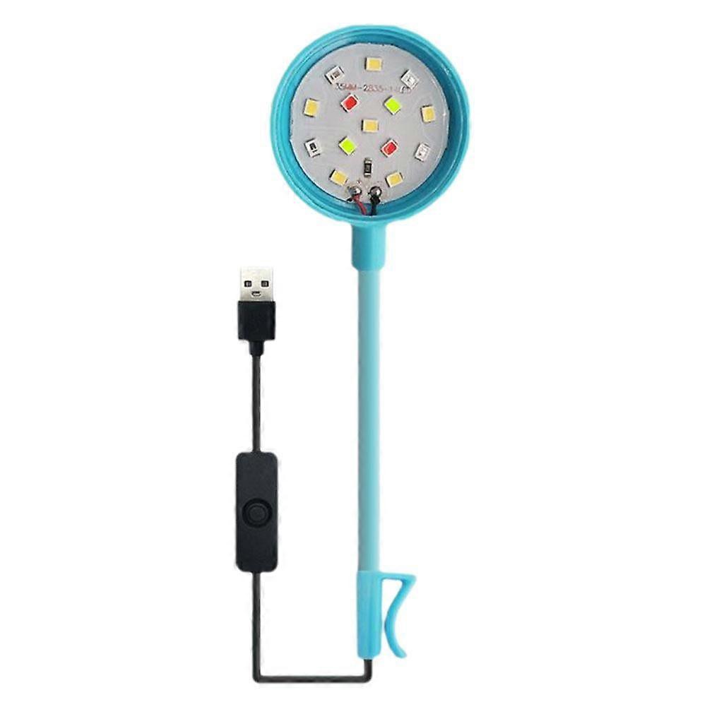 Aquarium LED Lamp Colorful Lights Color Changing Bubble Light LED Diving Ligh вм J89C