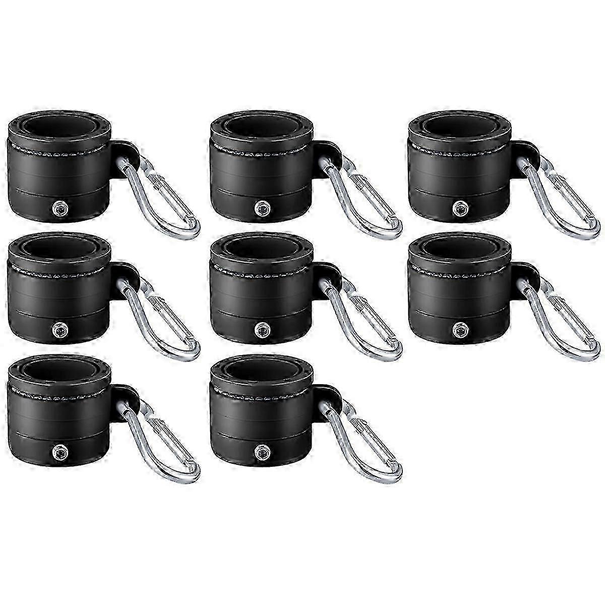 8Pcs 360 Rotating Anti-Wrap Flag Pole Rings with Bearings for 0.76-1.0In Poles