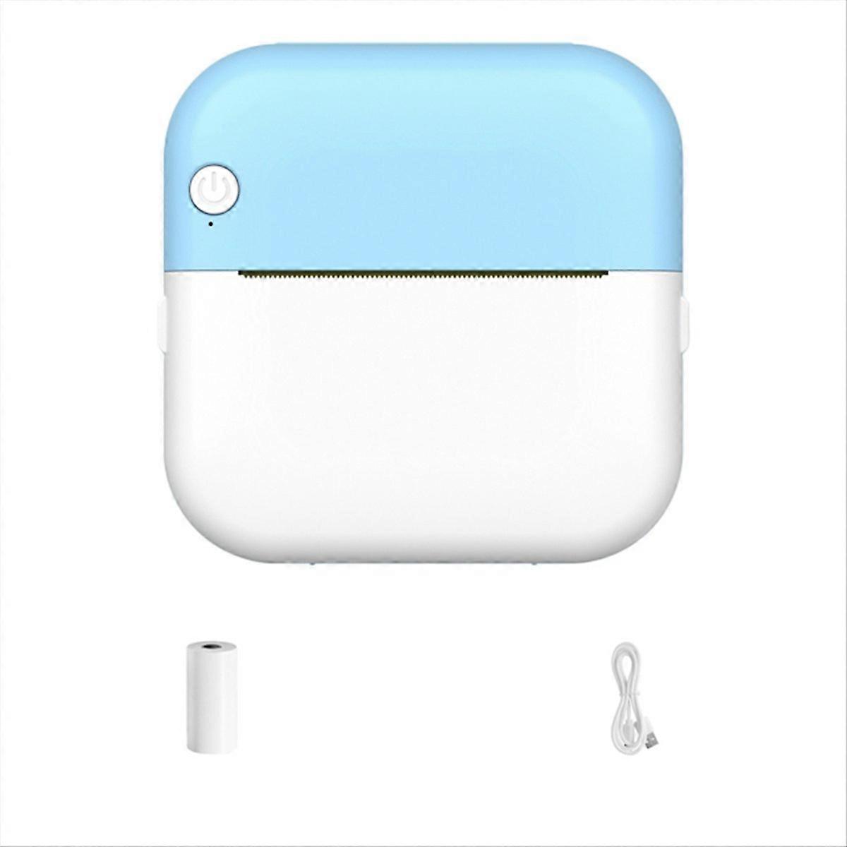Portable Mini Pocket Printer Note Photo Label Memo Printing Blue