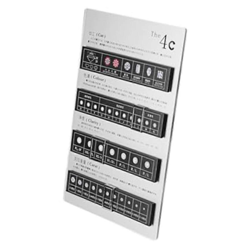 Diamond Grading Board 4C Display Board Jewelry Tool Identification Tool Teaching Prop for Education Classification,A