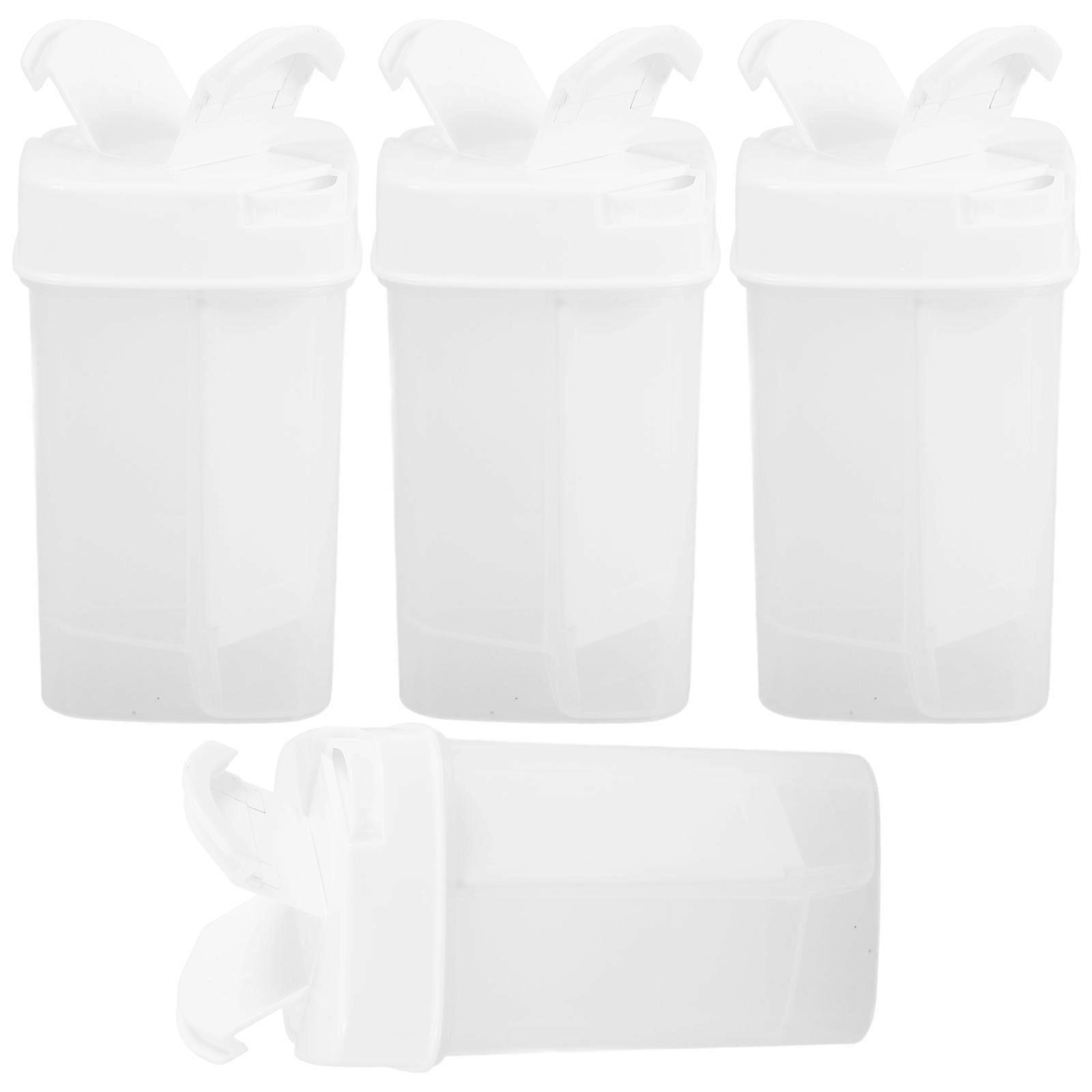 Salt and Pepper Shaker Storage Double Lid Design Square Shape Practical Design for Home Use 4Pcs