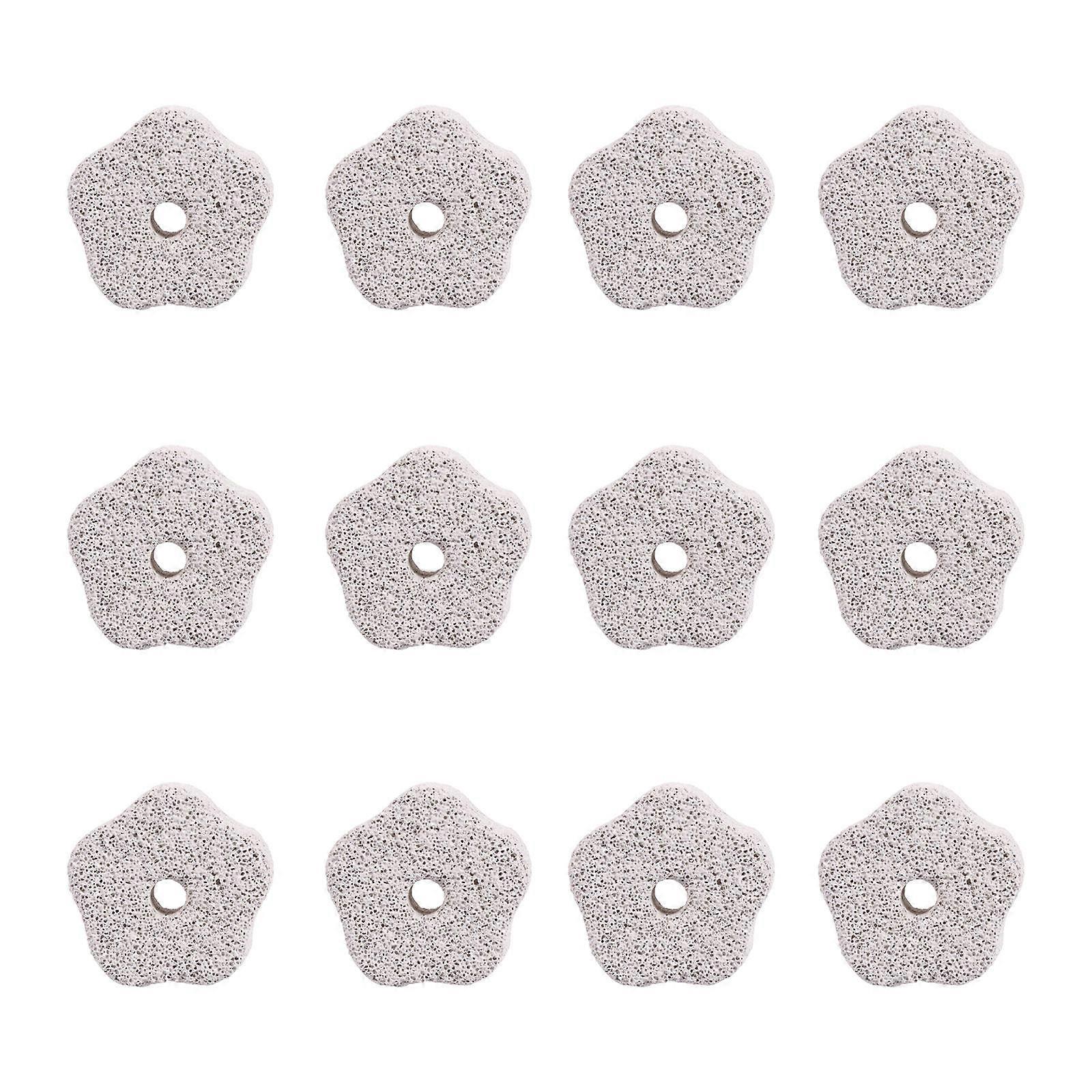 12Pcs Grey Stone Teeth Mineral Chew Toys for Hamsters and Rabbits with Nutritional Benefits