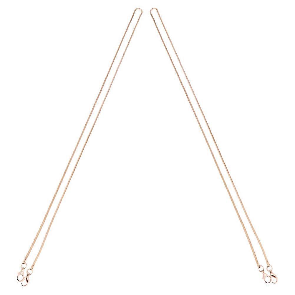 Purse Chain Strap Crossbody Strap Replacement Iron Material Classic Style Everyday Use 2Pcs