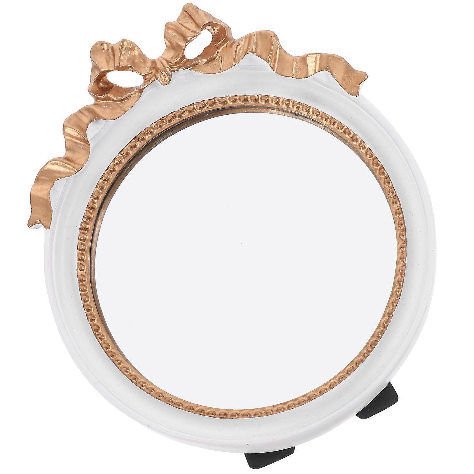 Jewelry Display Tray for Ring Storage 2Pcs White Mirror Decorative Plate