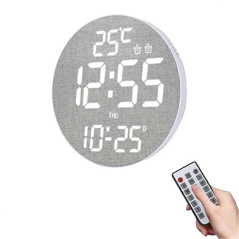 Digital Wall Clocks, Digital Clock Adjustable Brightness LED Display Large U5O6