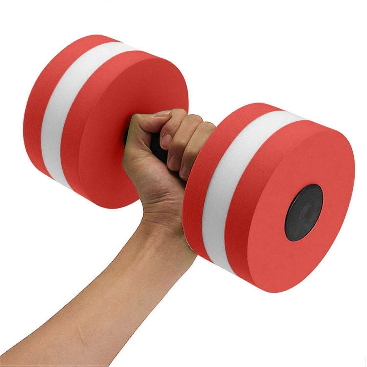 Water Weights for Pool Exercise - Water Aerobics Equipment for Aqua Fitness - Pool Weights for Water Exercise,Pool Dumbbells 2PC,Red