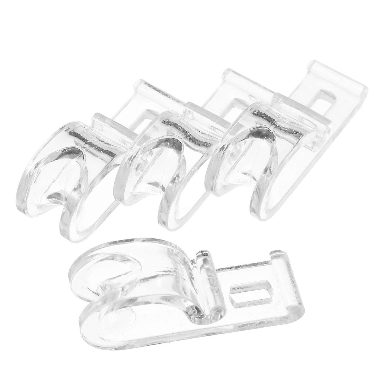 Roller Clips for Curtains and Blinds Mounting ABS Material Transparent Color Easy Installation for Daily Use 1 Set