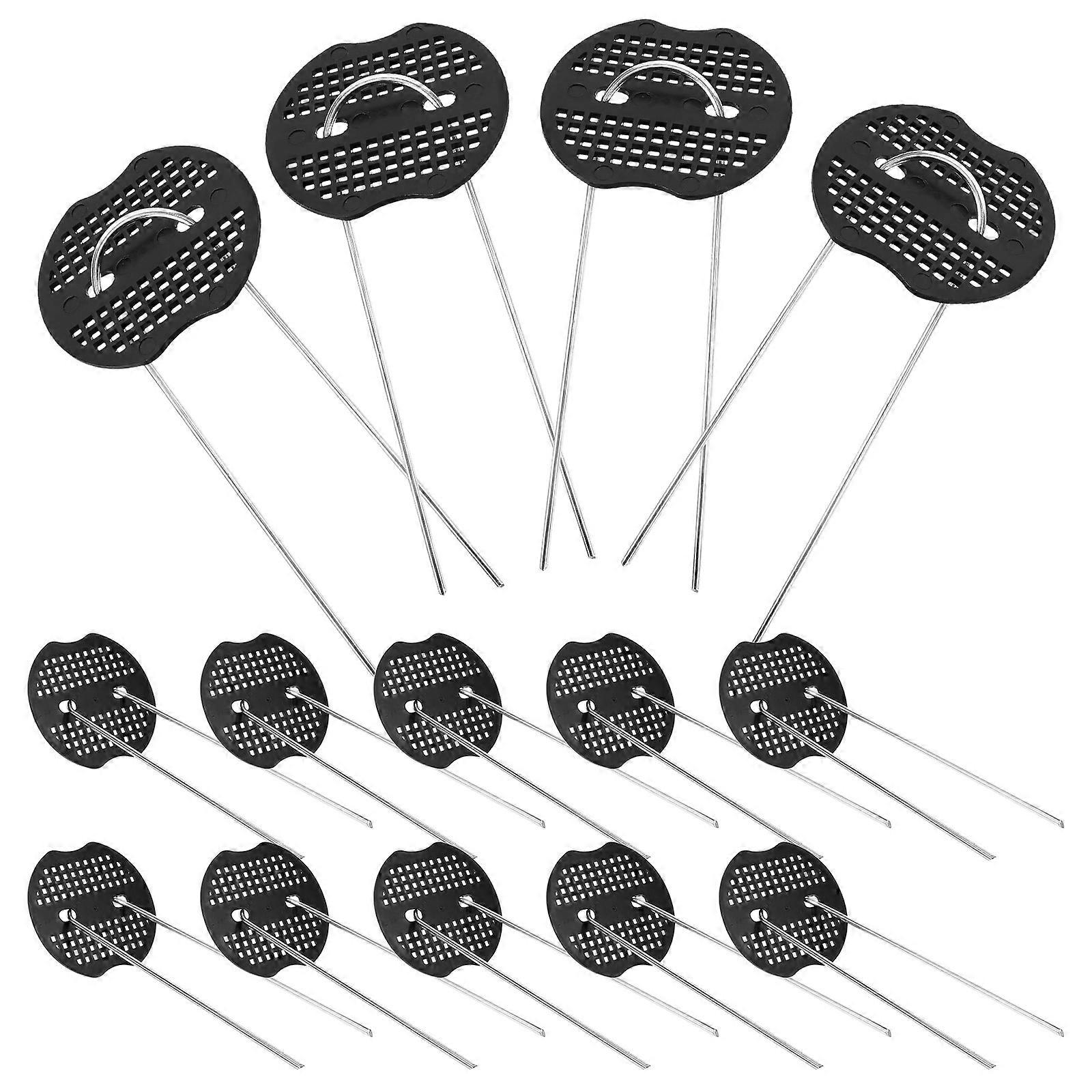 U-Shaped Metal Landscape Stakes for Ground Fixing 50Sets