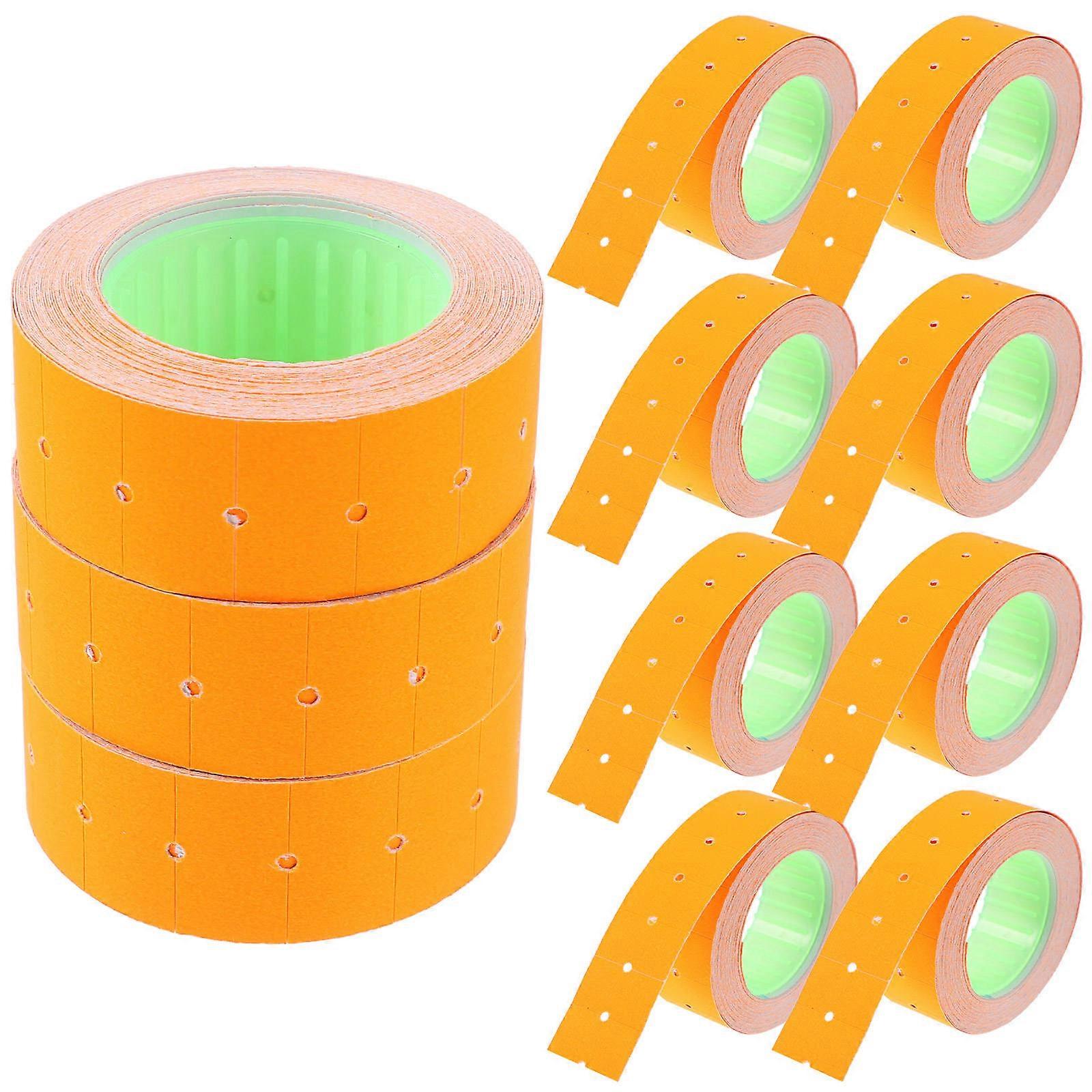 Cost Marker Label Roll for Decoration 5 Rolls Red Smooth Output Paper