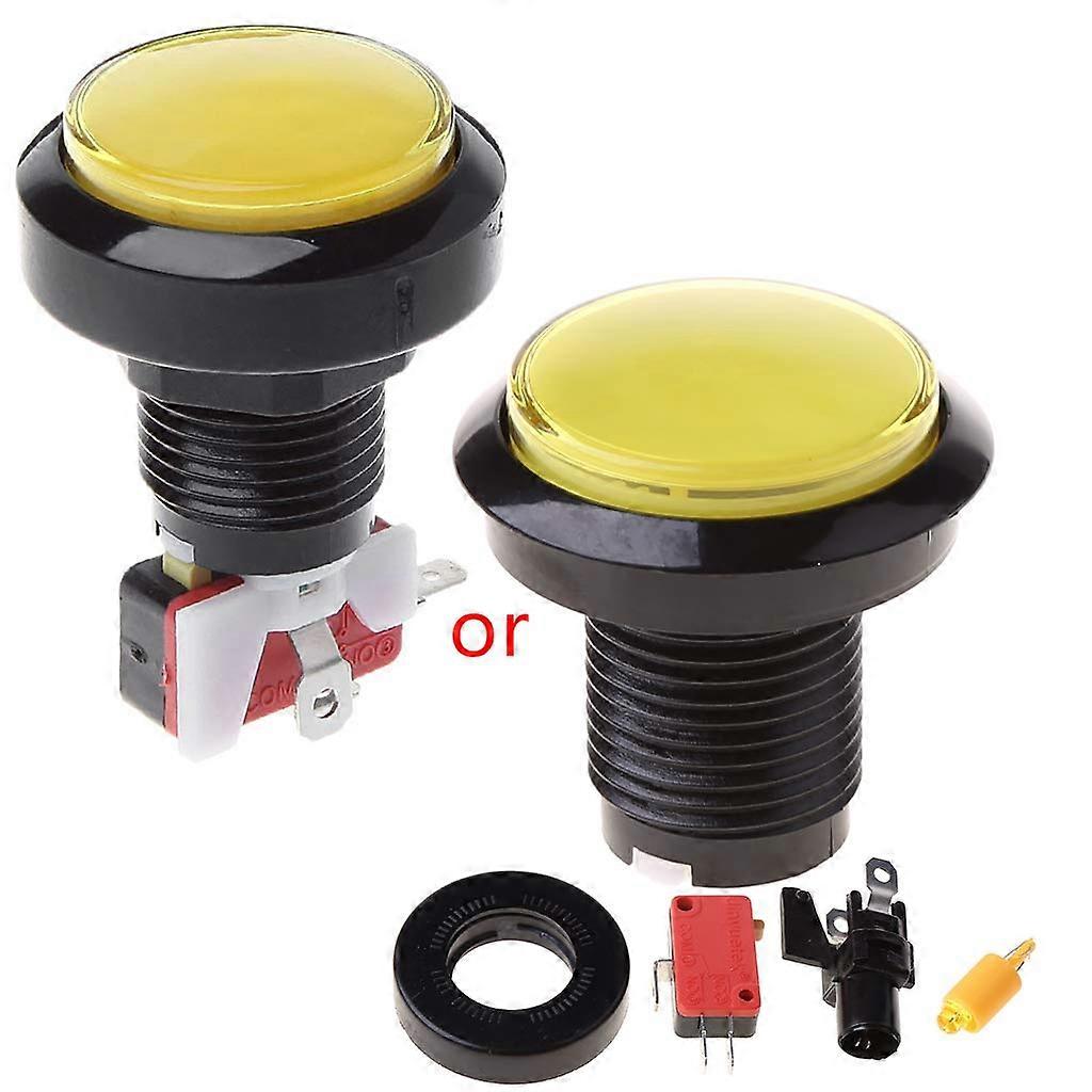 45mm LED Arcade Push Button Large Dome 1.77 Inch Illuminated Control for Game Console
