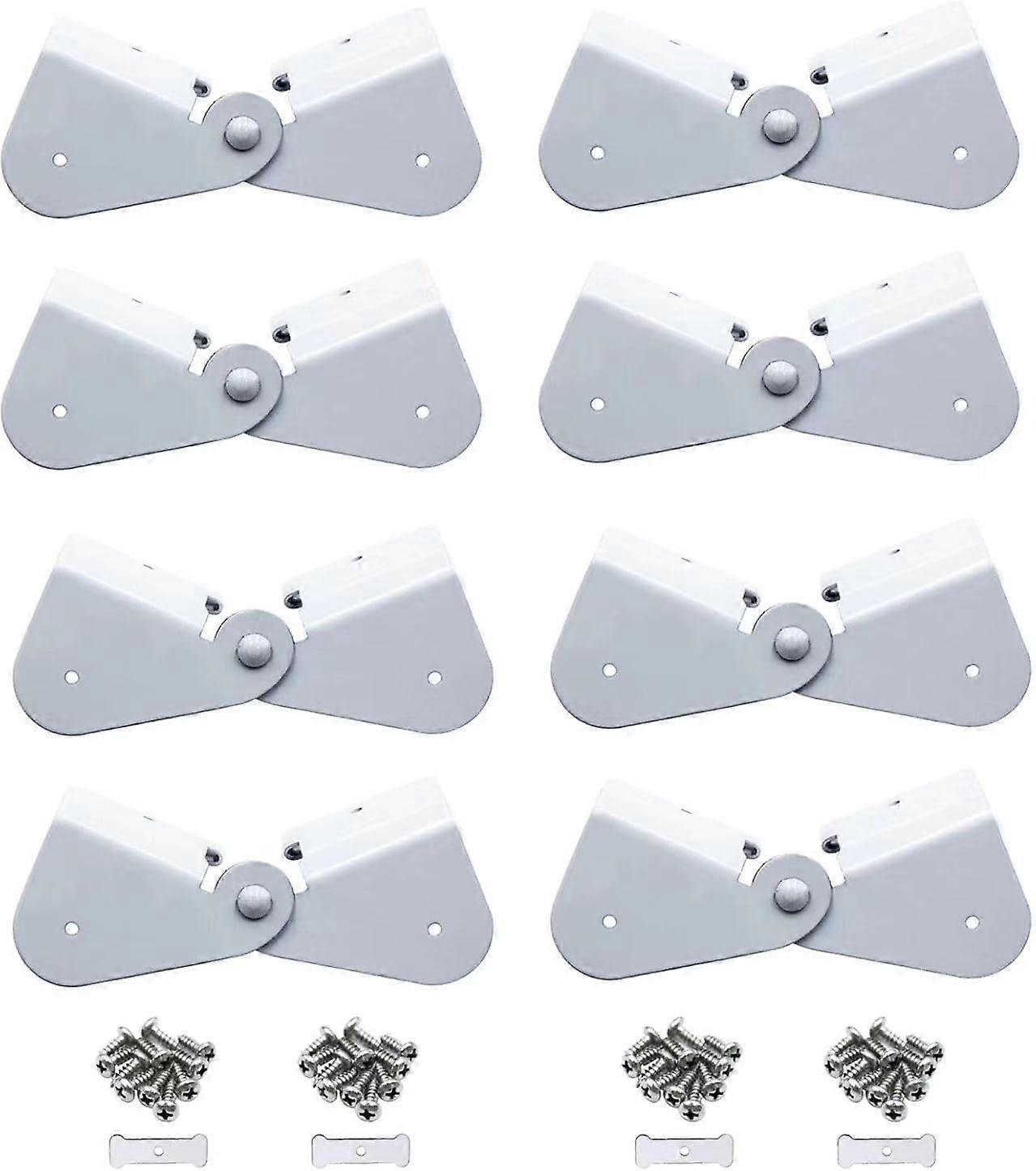 Gutter Downspout Hinge 8 Pack Aluminum FlipUp Extension with Screws for Easy DIY Rainwater Control