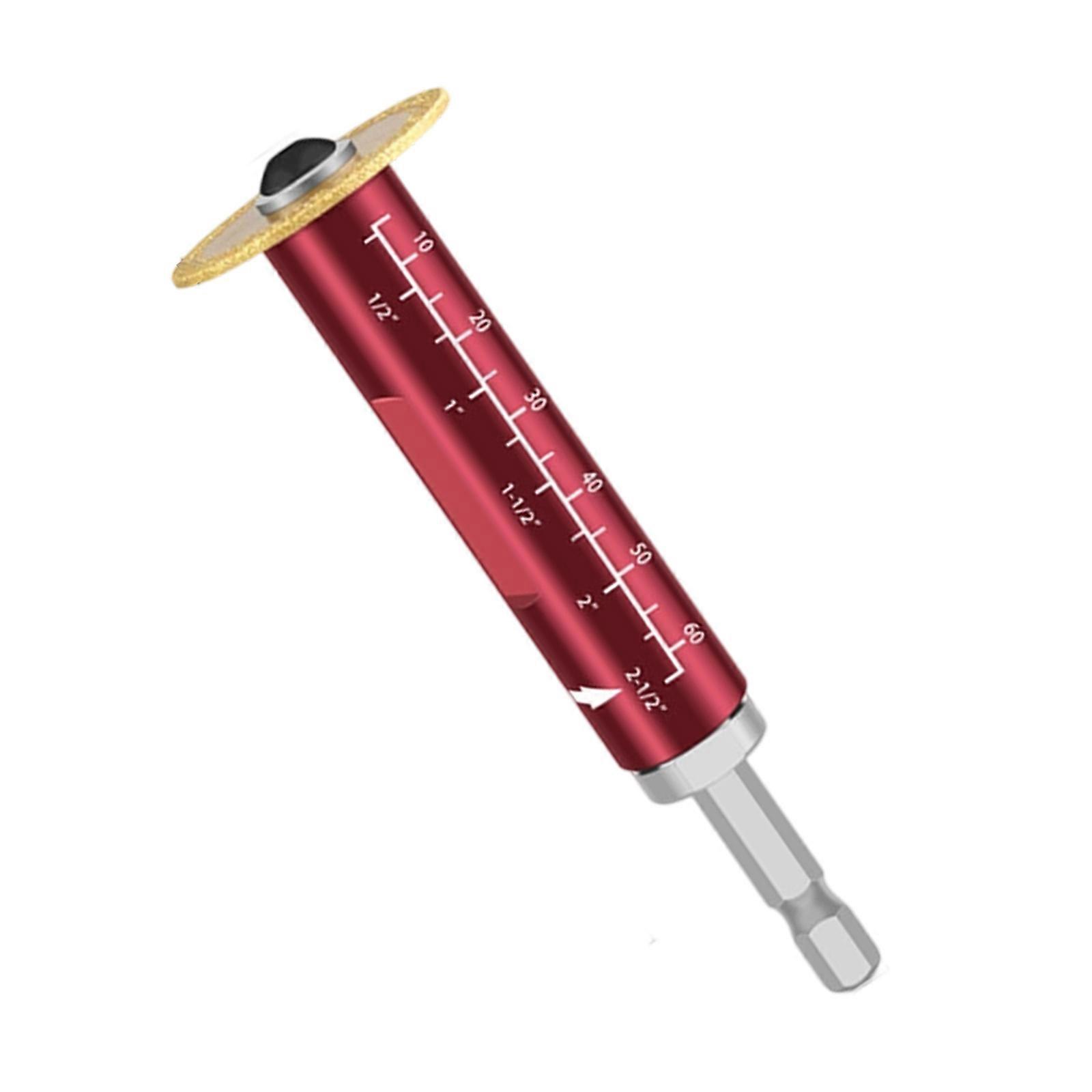 Heavy Duty Pipe Locator Suitable with Most Drill Constructed from Strong Aluminum for Reliable Use  Red