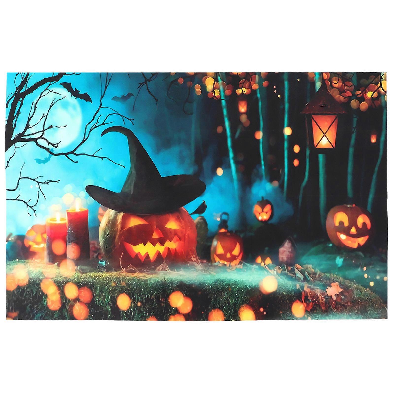 Festive Backdrop Halloween Photo Backdrop for 4Pcs Photography Use