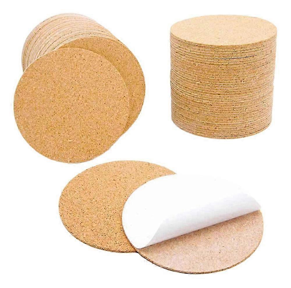 50x brettfliser av kork runde underlag