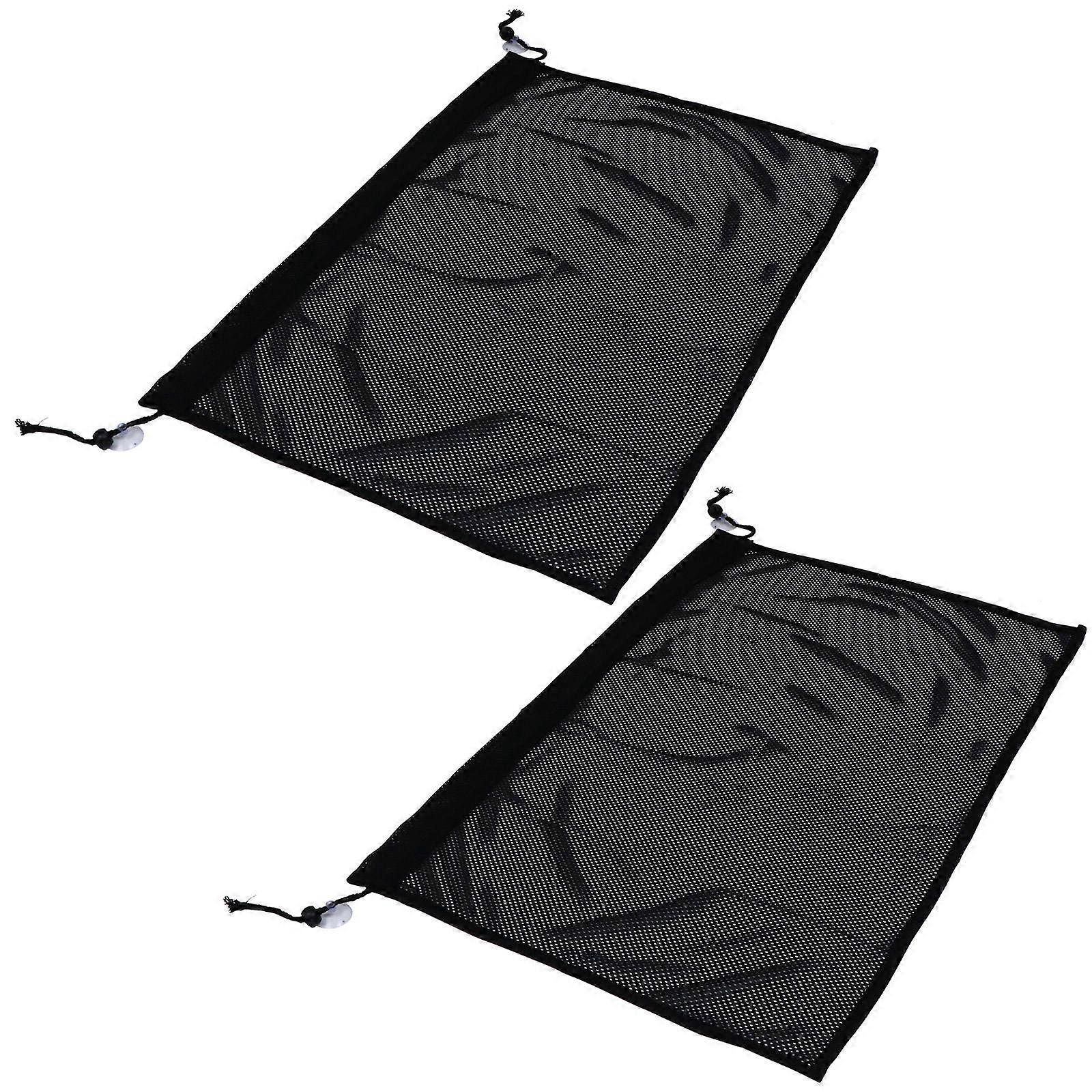 Sun Shade Curtain for Car Window Use with Suction Cup 2Pcs Set