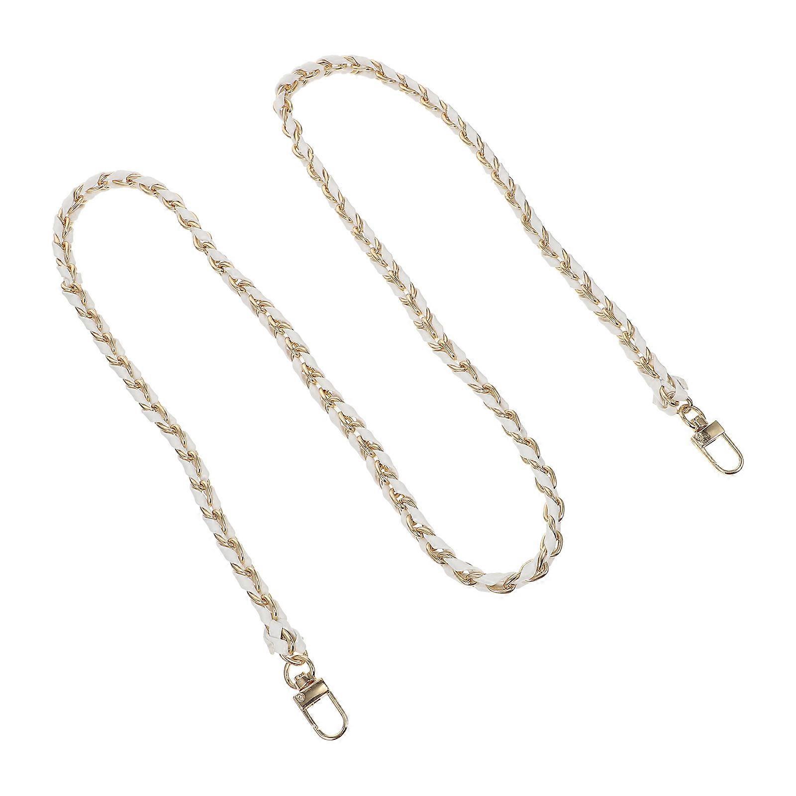 Bag Shoulder Strap Zinc Alloy Rectangular Chain Design Diy Enthusiasts Messenger Pouch 1Set