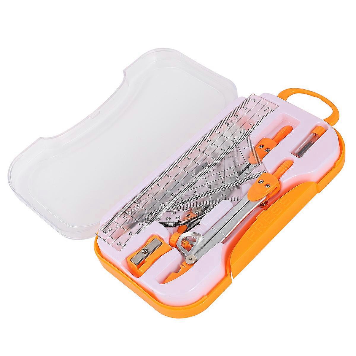 Geometry Drawing Tool Kit Compasses Set For Students Assorted Color Plastic 1 Sets