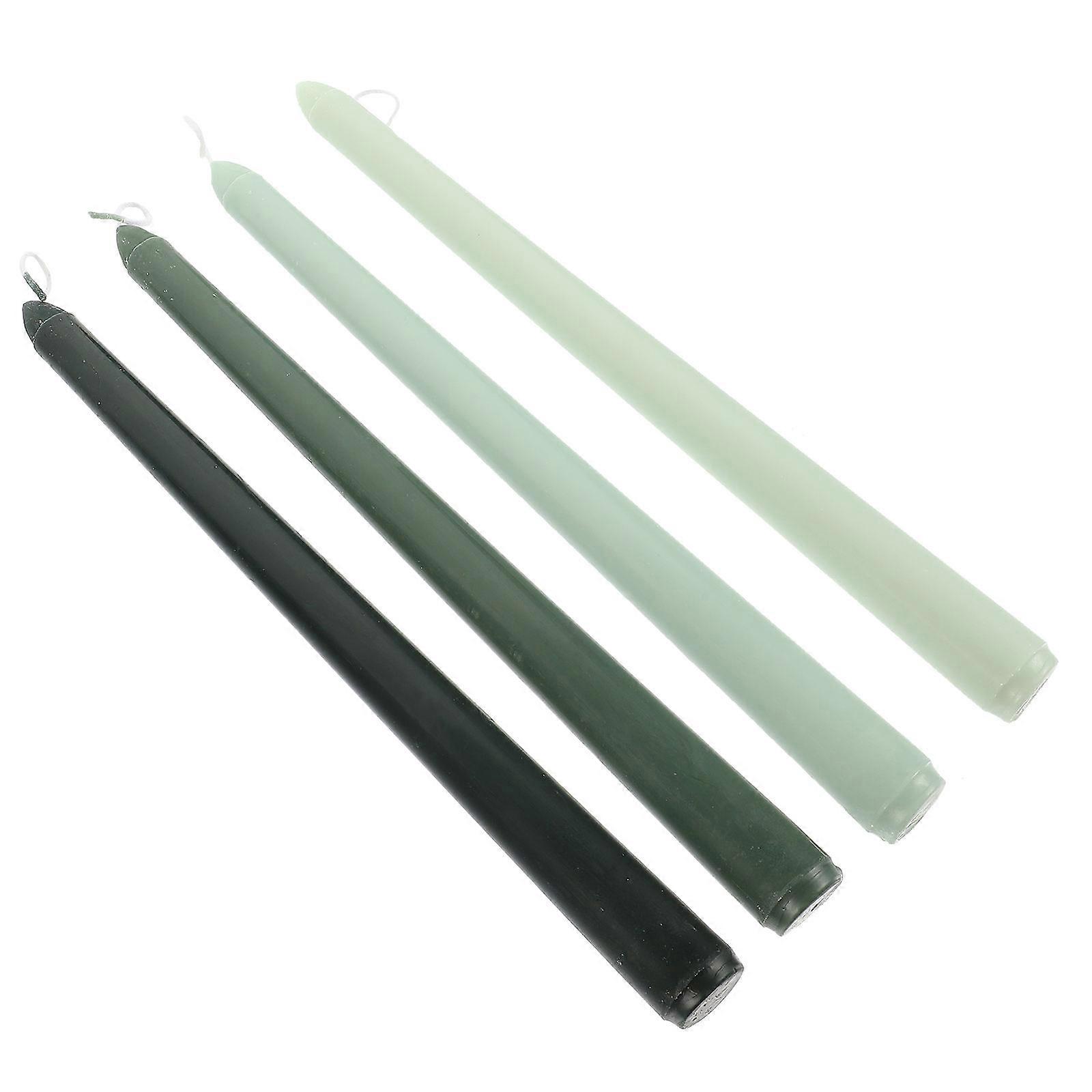 Scented Candles Long Pole Candle for Wedding Decor 4Pcs Set
