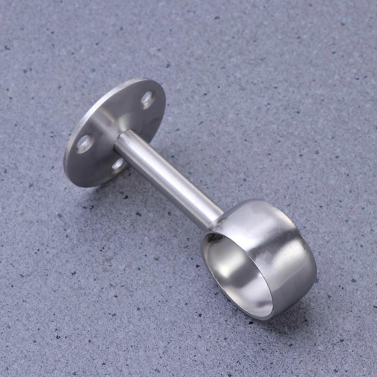 Ceiling Mount Brackets for Curtain Hanging 2Pcs Stainless Steel Silver