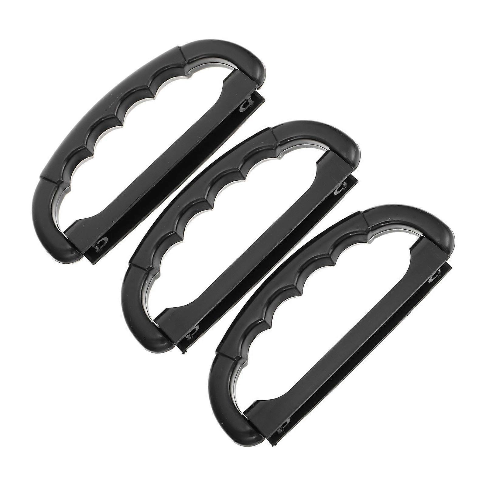 Folding Handles for Battery Case Replacement 3Pcs Black Hidden Storage