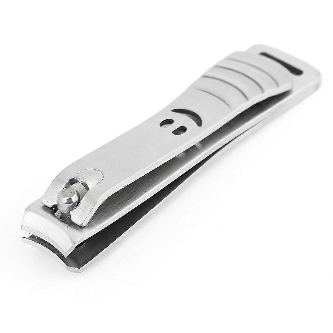 Stainless Steel Nail Clipper with Precise Cutting Edge, Compact Foldable Design, Silver Tone