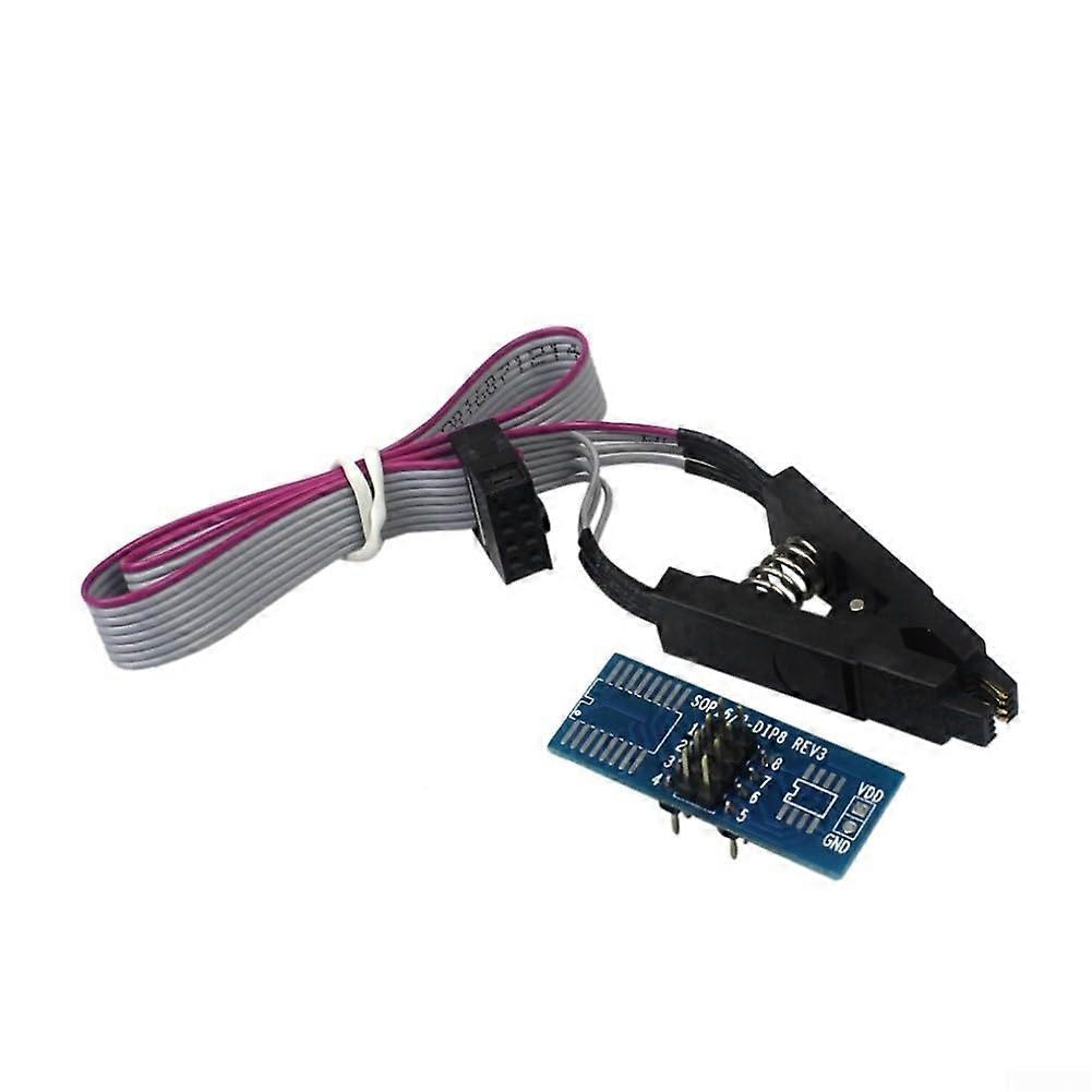 CH341A USB EEPROM BIOS Flash Programmer with SOIC8 to DIP8 Adapter and SPI Interface