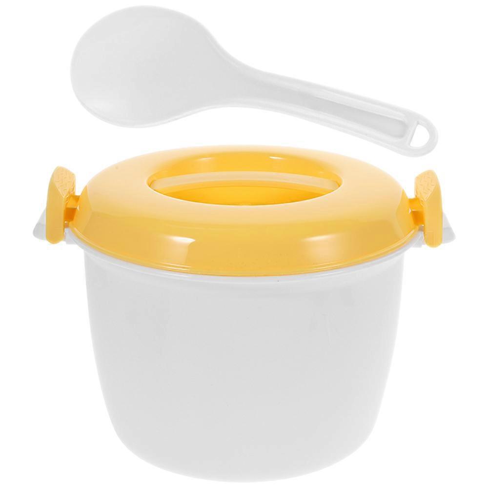 Plastic Microwavable Rice Cooker Dormitory Use Rectangular Simple Design 1Set