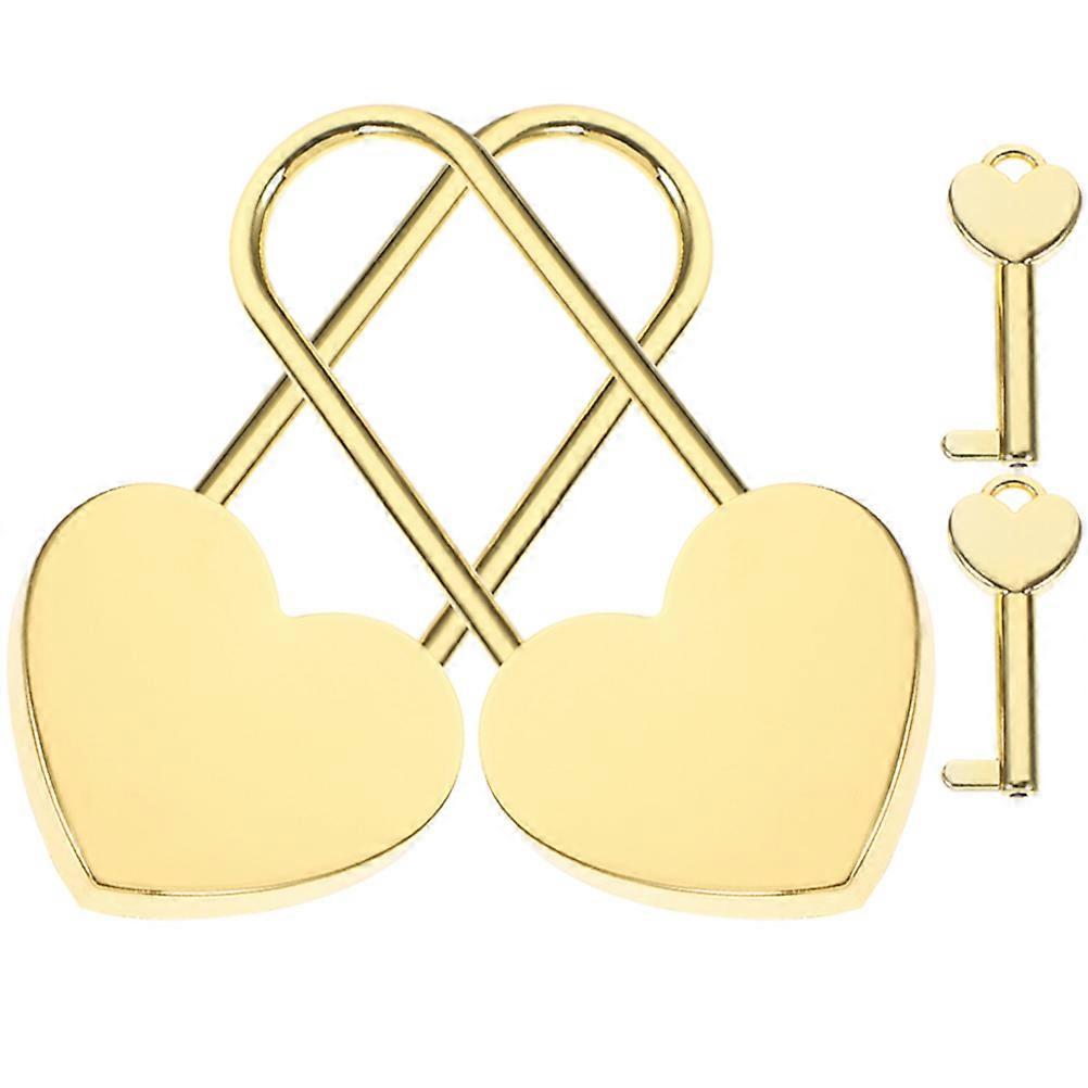 Suitcase Lock Heart Shape Lock for Decoration 8Sets