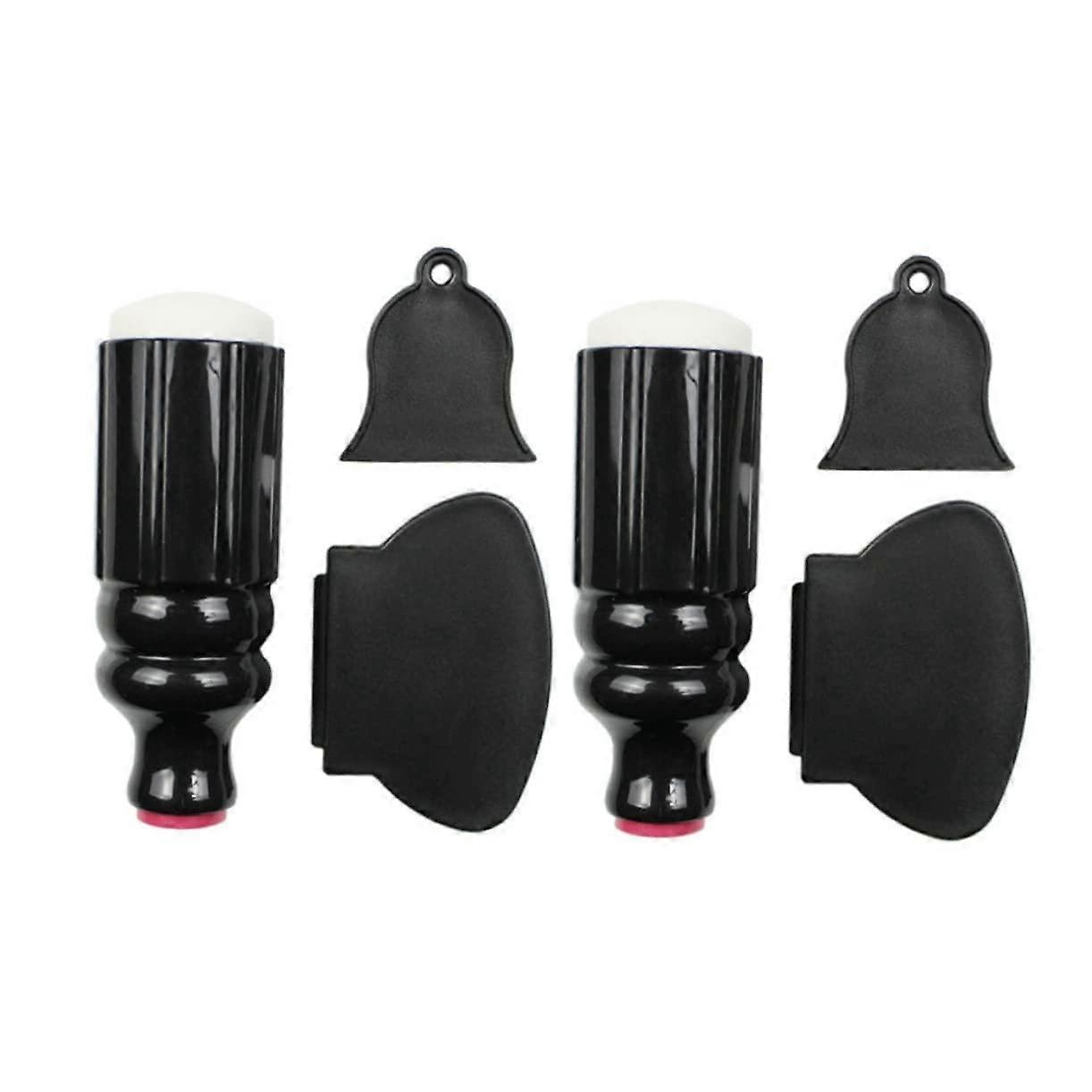 Double Head Silicone Nail Art Stamper with Scraper for Quick Image Transfer and DIY Designs