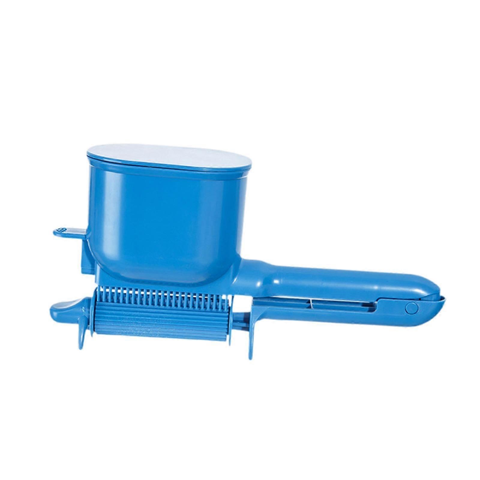Hair Dye Applicator Comb with Roller Brush, Semi Automatic, Even Coverage for Salon and Home, Blue