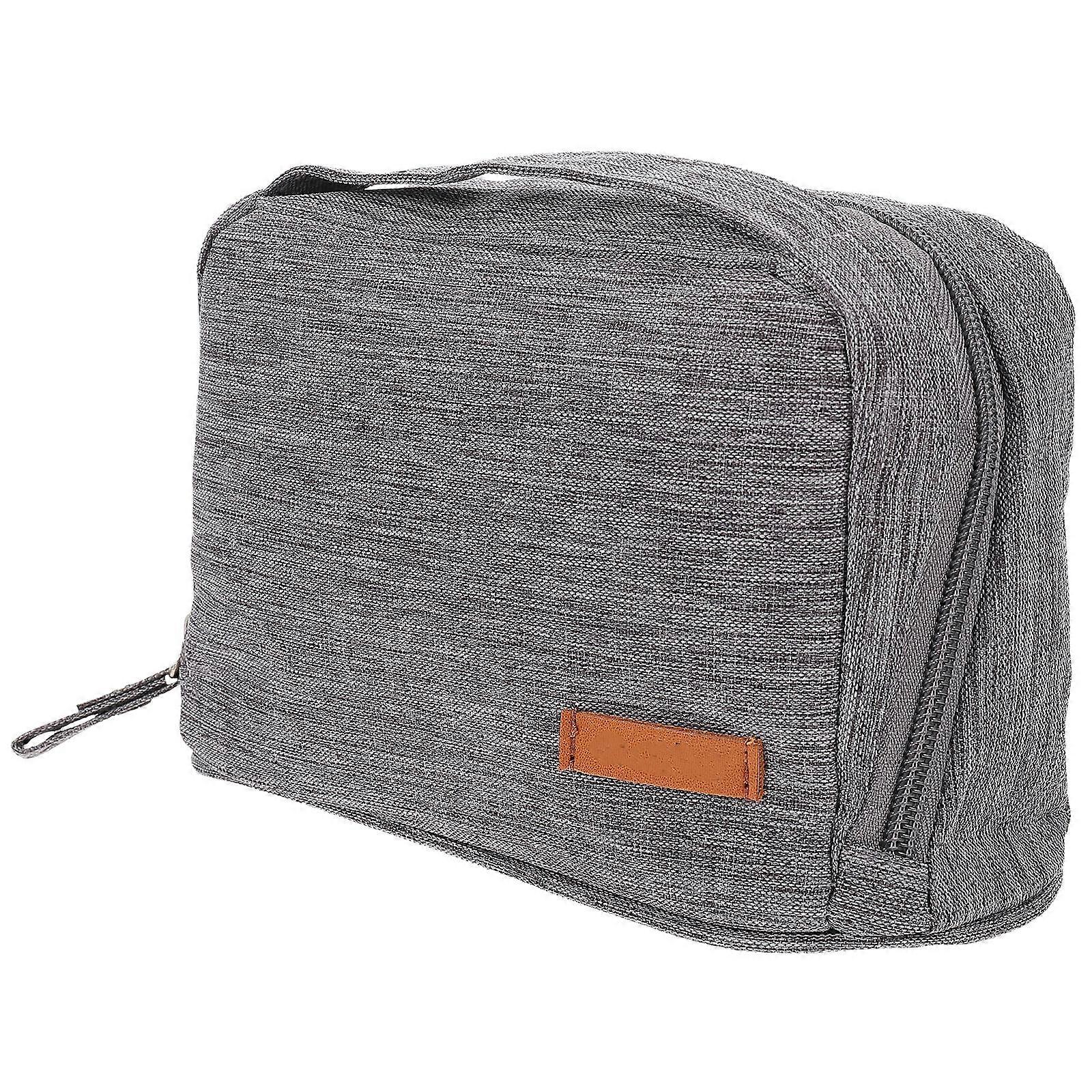 Data Cable Pouch Portable Headphone Bag for Storage 2Pcs Grey