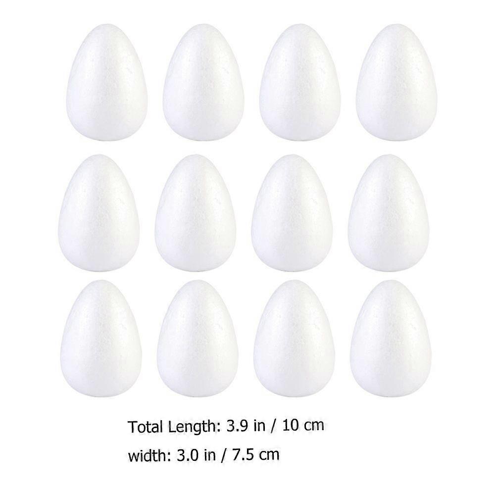 12pcs Easter DIY Eggs Hand-made Painting Eggs Easter Party Decor Supplies