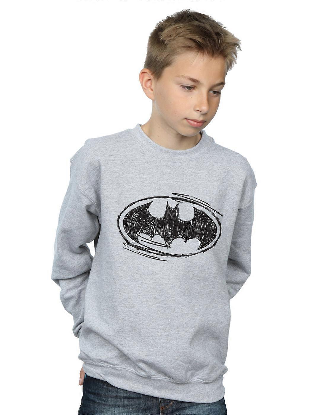 DC Comics niños Batman dibujo Logo sudadera
