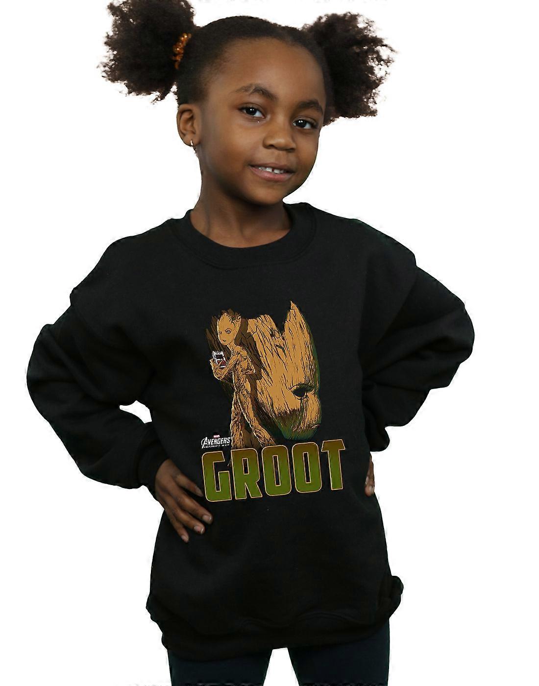 Marvel Girls Avengers Infinity War Groot Character Sweatshirt