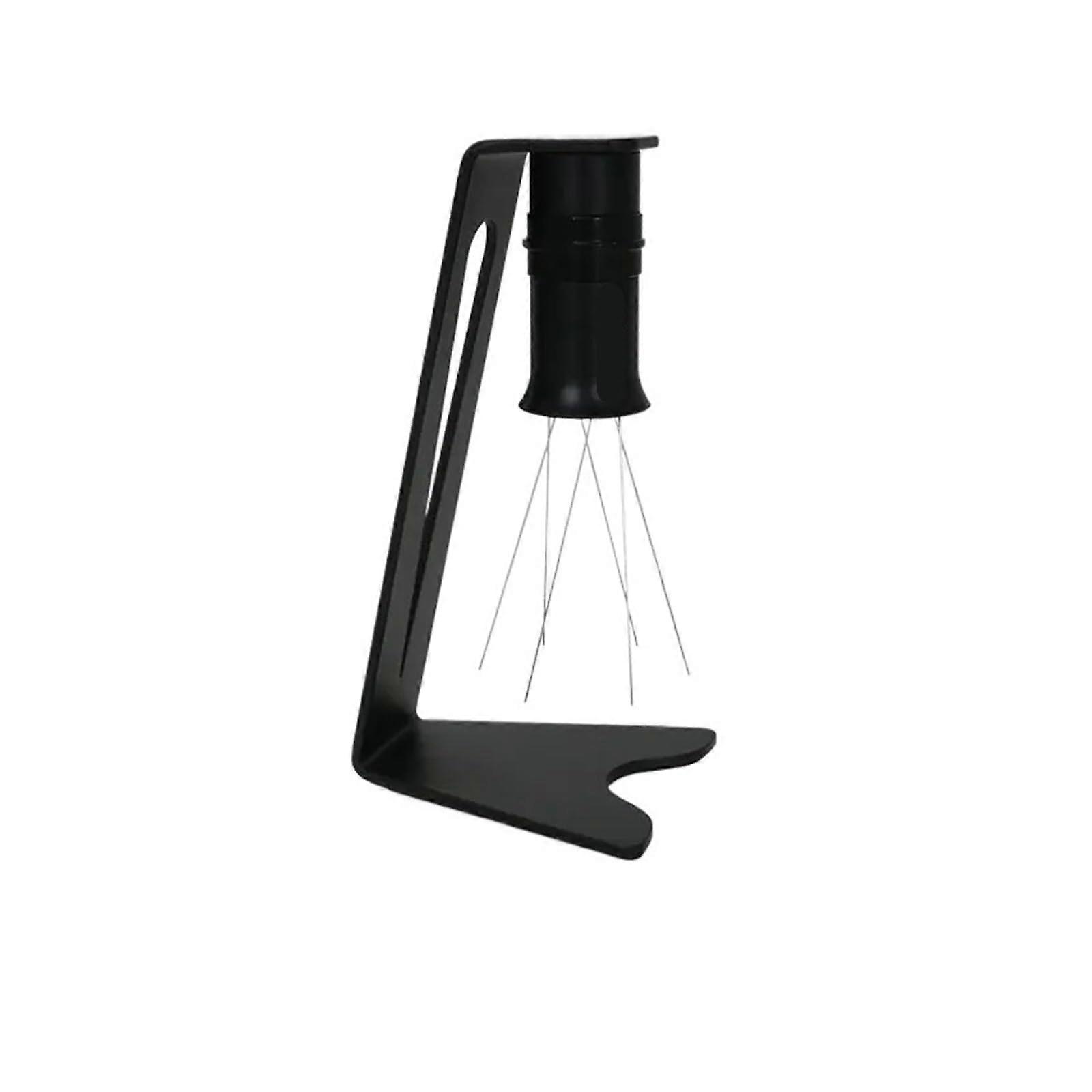 Coffee Distribution Tool with Adjustable Needle Depth and Magnetic Storage for Even Grounds