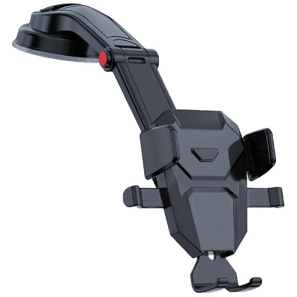 Car Phone Holder with Secure Suction Mount, Automatic Lock, Adjustable for 47 Inch Smartphones