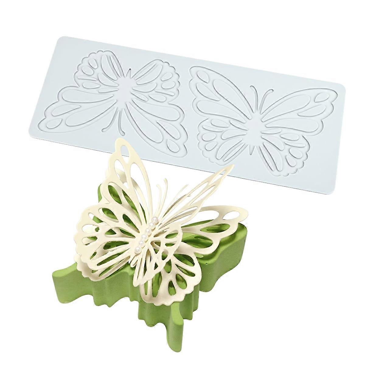 Silicone Lace Mold Butterfly Pattern for Cake Decorating Fondant Baking and Craft Projects