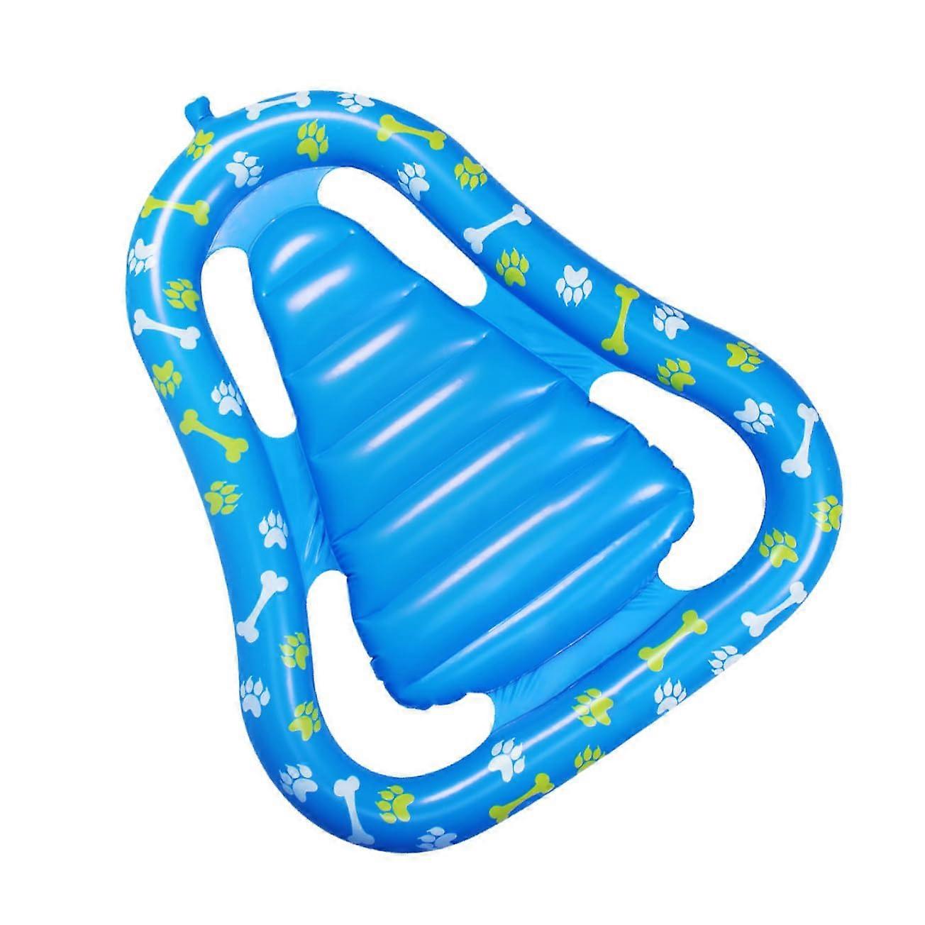 Dog Pool Float Inflatable Pet Floating Mat Foldable Comfortable Pad for Dogs Swimming and Relaxing