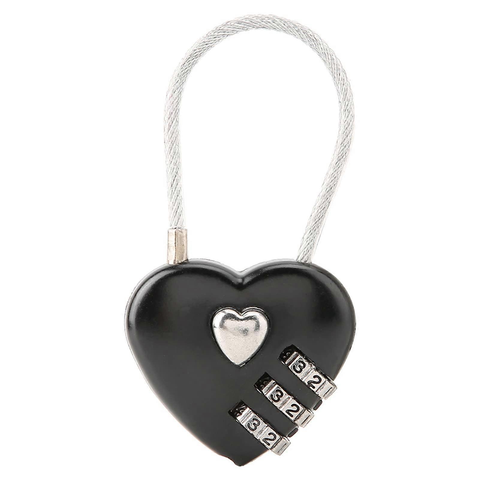 3 Digit Combination Lock Zinc Alloy for Luggage Backpack Jewelry Box with  Code