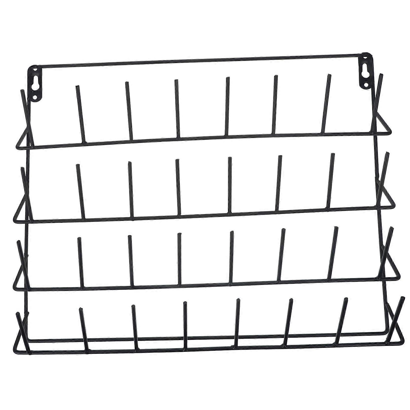 Wall Mounted Thread Rack Organizer, Heavy Duty Sewing Spool Holder for Craft Studio
